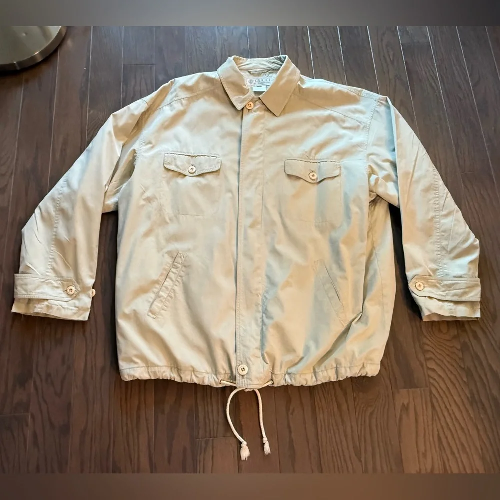 VTG GUCCI Cotton Windbreaker Jacket Size 54
